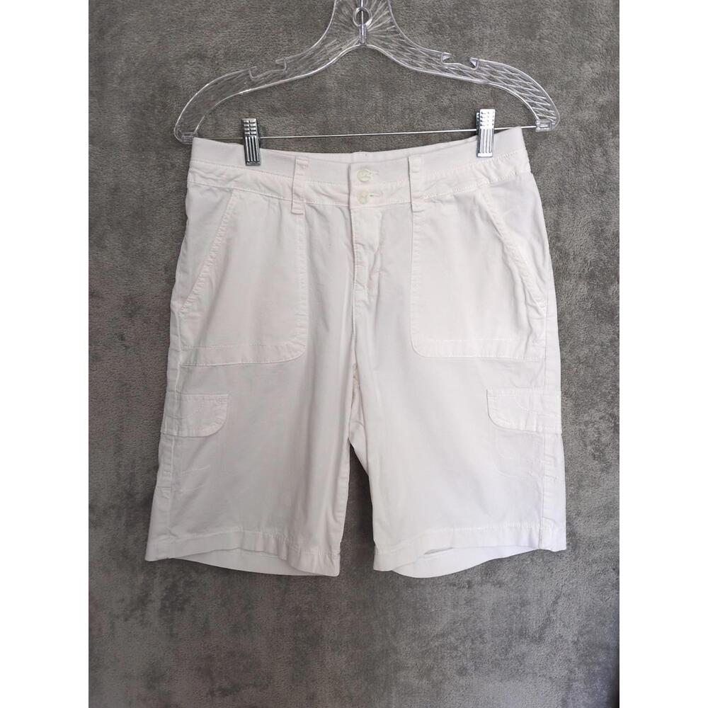Lee Shorts Womens 4‎ White Clean Beauty Minimalist Beach Casual Relaxed Summer